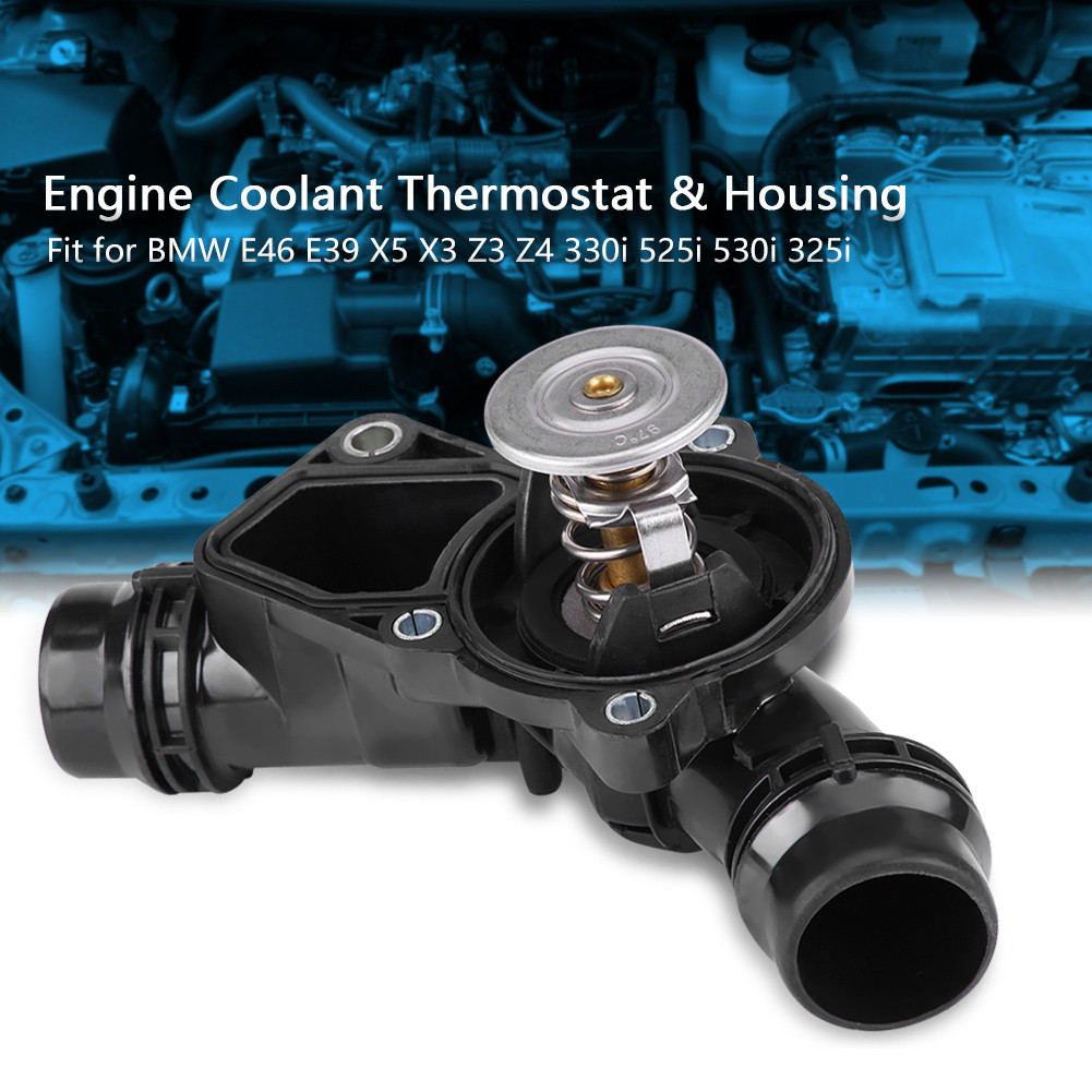 เครื่องยนต์ Coolant Thermostat Assembly ประสิทธิภาพสูงสำหรับ E46 E39 X5 X3 Z3 Z4 330i 525i