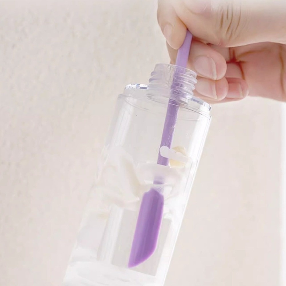 ทามาโย 3ชิ้น/เซ็ตขวดเปล่ามีดโกน,ซิลิโคนสองหัวมูลนิธิมีดโกน,สร้างสรรค์นุ่มเป็นมิตรกับสิ่งแวดล้อมนํามาใช้ใหม่ขวดโลชั่นขูดใบหน - รูปที่ 3