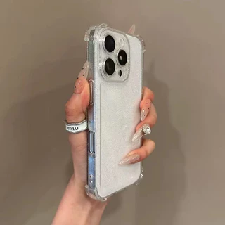 กลิตเตอร์ เคสโทรศัพท์ For iPhone 17 16 15 14 pro max Case iPhone 13 11 pro max 12 13 pro max 15 16 PLUS ป้องกันการตกทั้ง