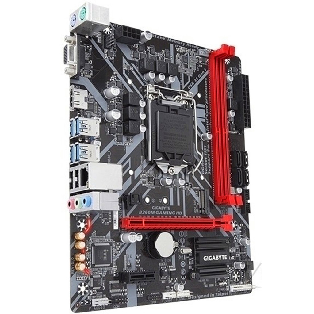 ใหม่ Gigabyte/Gigabyte B360M GAMING HD B360 เมนบอร์ดรองรับ CPU รุ่นที่ 8 พร้อม M.2