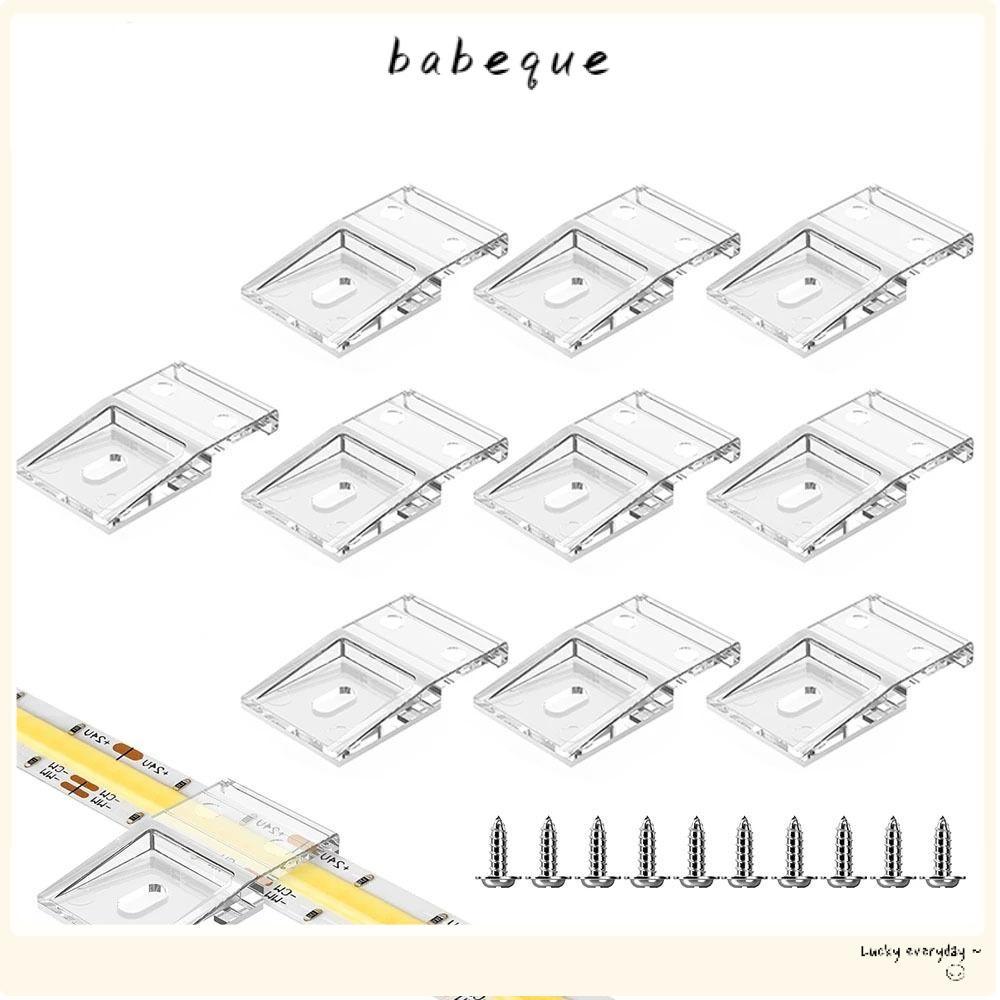 BABEQUE 10 มม.PCB LED Light Strip คลิป, WS2812B WS2811 Light Strip Clamp คลิปพร้อมสกรู, สายไฟหัวเข็ม