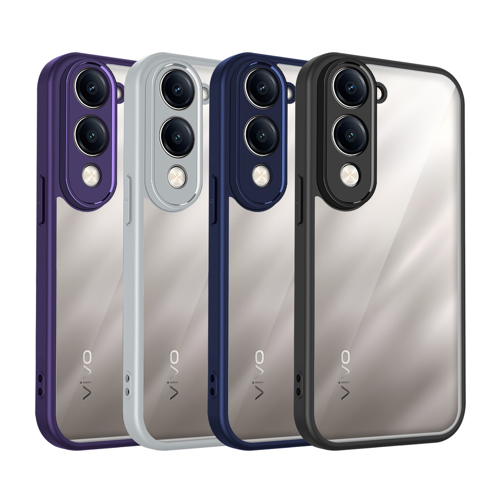 เคส Vivo Y29S 5G ปลอกหรูหรา Frosted ฝาครอบโปร่งใสสําหรับ Vivo Y29S 5G เคสโทรศัพท์