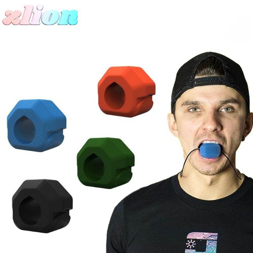 ZLION Jaw Trainer, Gum เม็ด BPA ฟรี Jawline Exerciser, ซิลิโคน Exerciser Shaper Anti-stress นวด Ball