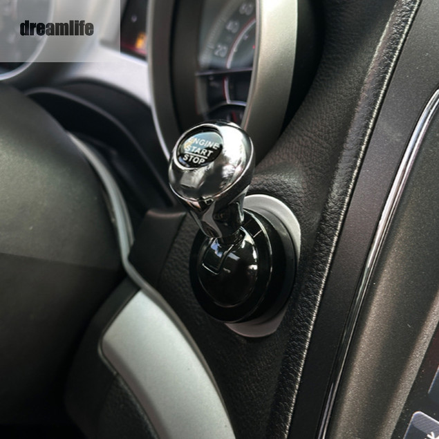 ปุ่มสตาร์ทรถยนต์ฝาครอบคันโยกโลหะทั้งหมดอัลลอยพอดีสําหรับรถยนต์ส่วนใหญ่รุ่นสี่สี