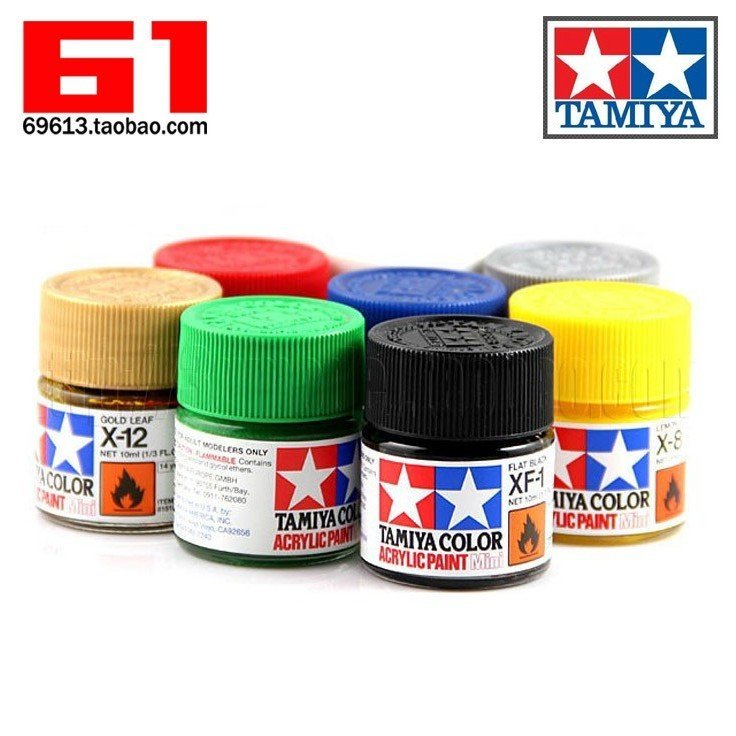 ข้อเสนอพิเศษ/TAMIYA TAMIYA Model Dedicated Paint Acrylic Water-Based Paint 10ml (X1-XF1-XF86)