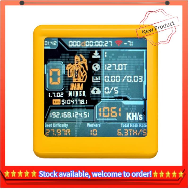 1060/S Hashrate Nerdminer V2 NM ESP32 สมาร์ททีวี BTC SOLO Lotterys Miner Low Power Silent Operation 