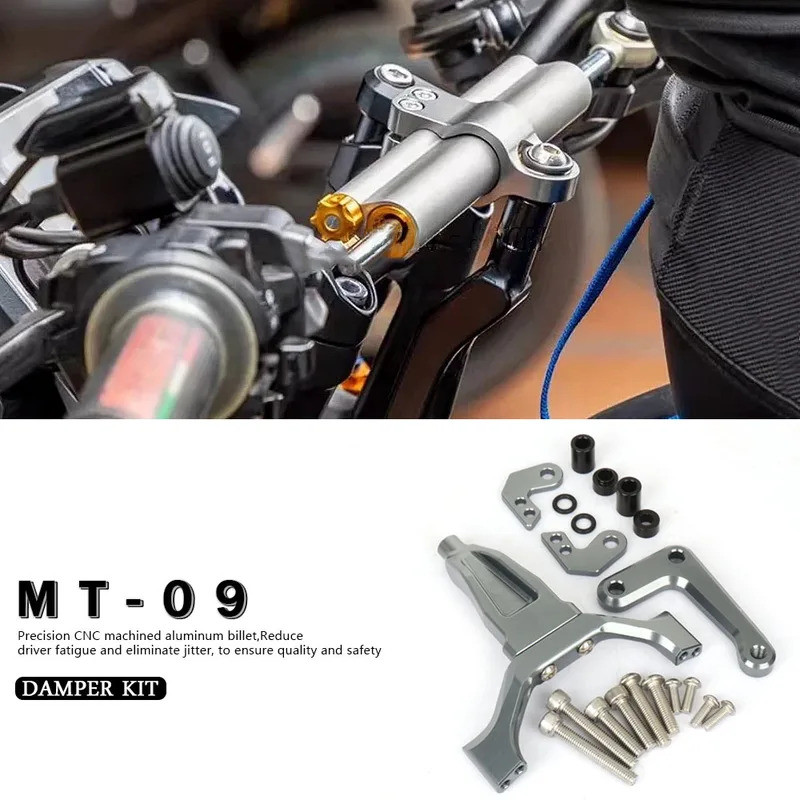 ใหม่สําหรับ Yamaha MT-09 MT09 MT 09 mt09 2024 2025 อุปกรณ์เสริมรถจักรยานยนต์ Stabilizer พวงมาลัย Dam