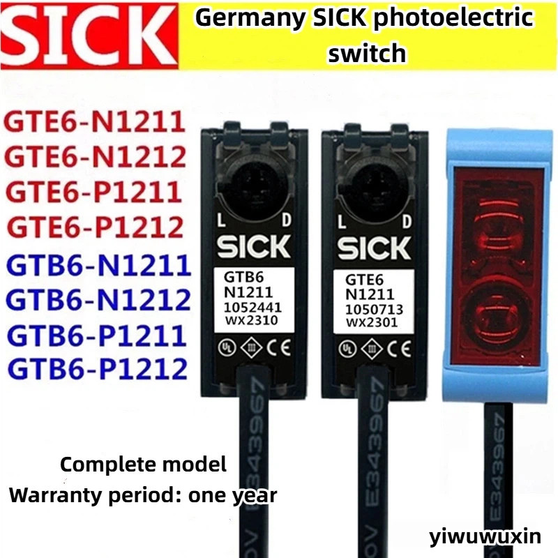 SICK SICK โฟโตอิเล็กทริคสวิตช์เซ็นเซอร์ GTE6 GTB6-P/N1211 N12 GL6-P/N111 12 GTB6 GTE6-N12 N121212 P1
