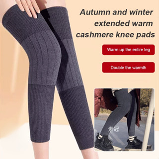 💕ราคาต่ำสุด💕ปลอกขาแคชเมียร์ยาวพิเศษอบอุ่น ถุงเท้ายาวแคชเมียร…