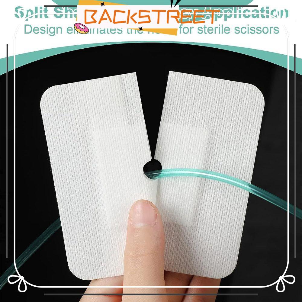 BACKSTAGE 10pcs Chest Catheter Cover, Gtube Supplies Peritoneal Diatherin Feeding Tube Pad, Replacem