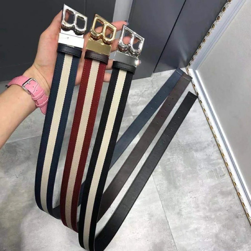 เข็มขัดหนังแท้ Bally สำหรับผู้ชายและผู้หญิง แต่งตัวได้ทุกรูปแบบ