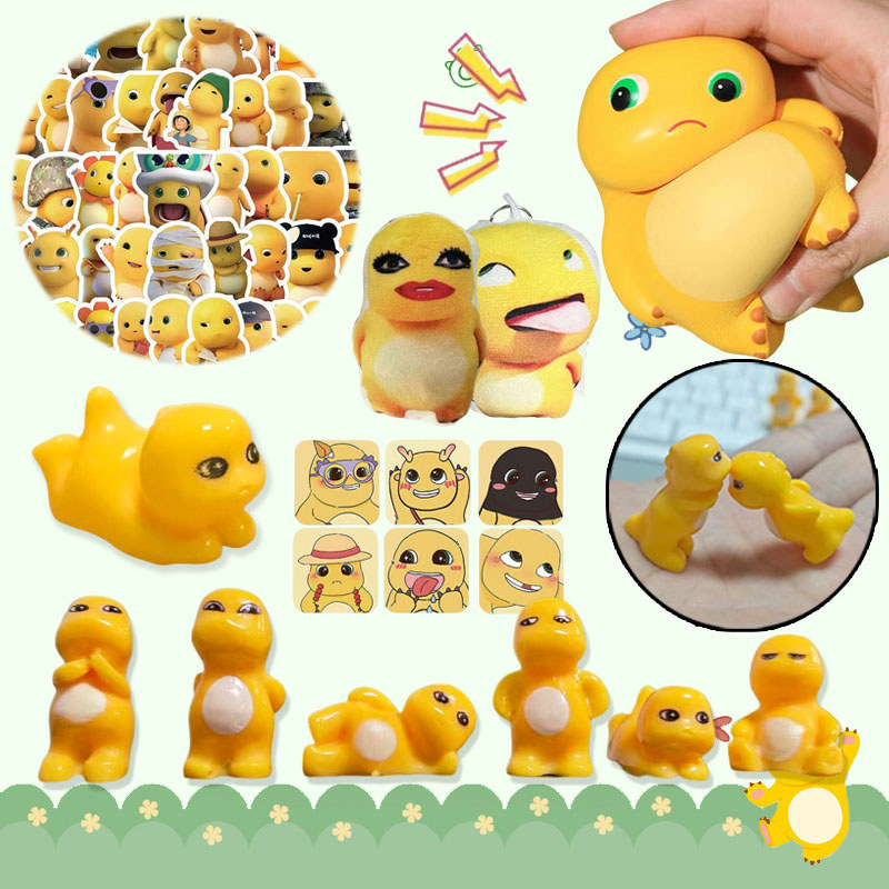 น่ารัก Nailong 6 ชิ้นชุดรุ่นของเล่นเครื่องประดับคอลเลกชันสนุก Nailong พวงกุญแจตุ๊กตาพร้อมเสียงของเล่