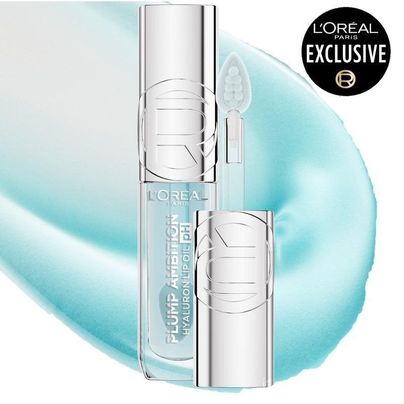 Plump Ambition pH Hyaluron Lip Oil, Color Shifting Lip Tint with 24HR Hydration, Volumizing Shine an