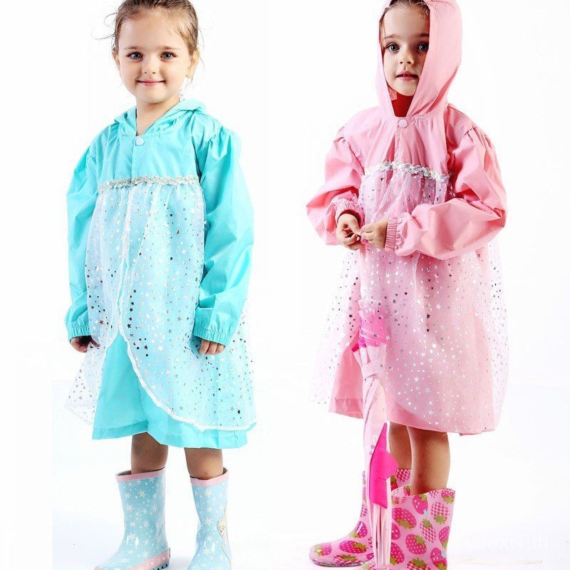 เสื้อกันฝนแบบปอนโช Enbihouse มาในสไตล์เจ้าหญิง พร้อมถุงเก็บฟรี