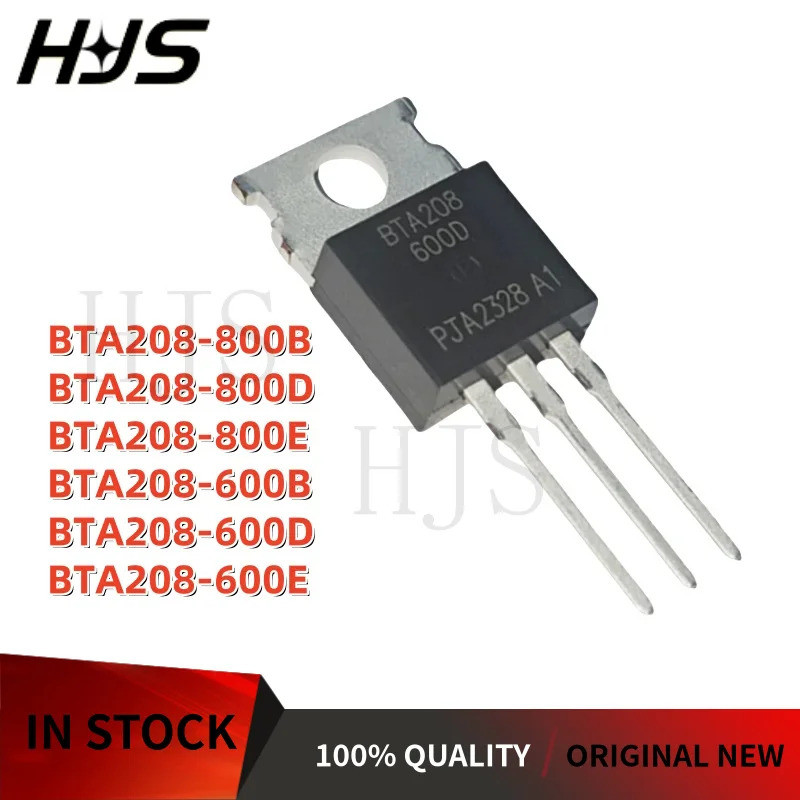 5PCS BTA208-800B BTA208-600E BTA208-800E BTA208-600D BTA208-800D BTA208-600B BTA208 TO-220 Field Eff