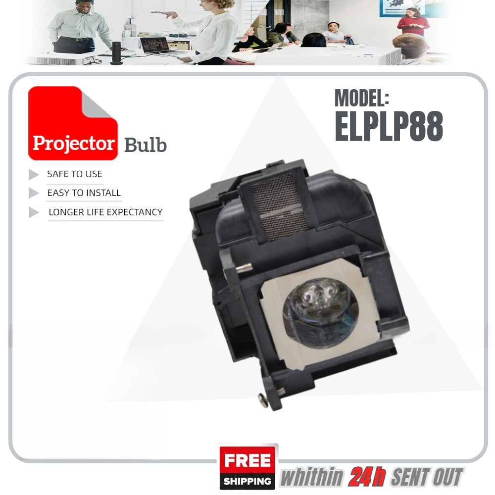 ELPLP88 EB-97H EB-X24 EB-X27 EB-X29 EB-X31 TW5210 TW5350 EX3240 H722 H723 H730 H763 H764 สําหรับ Eps