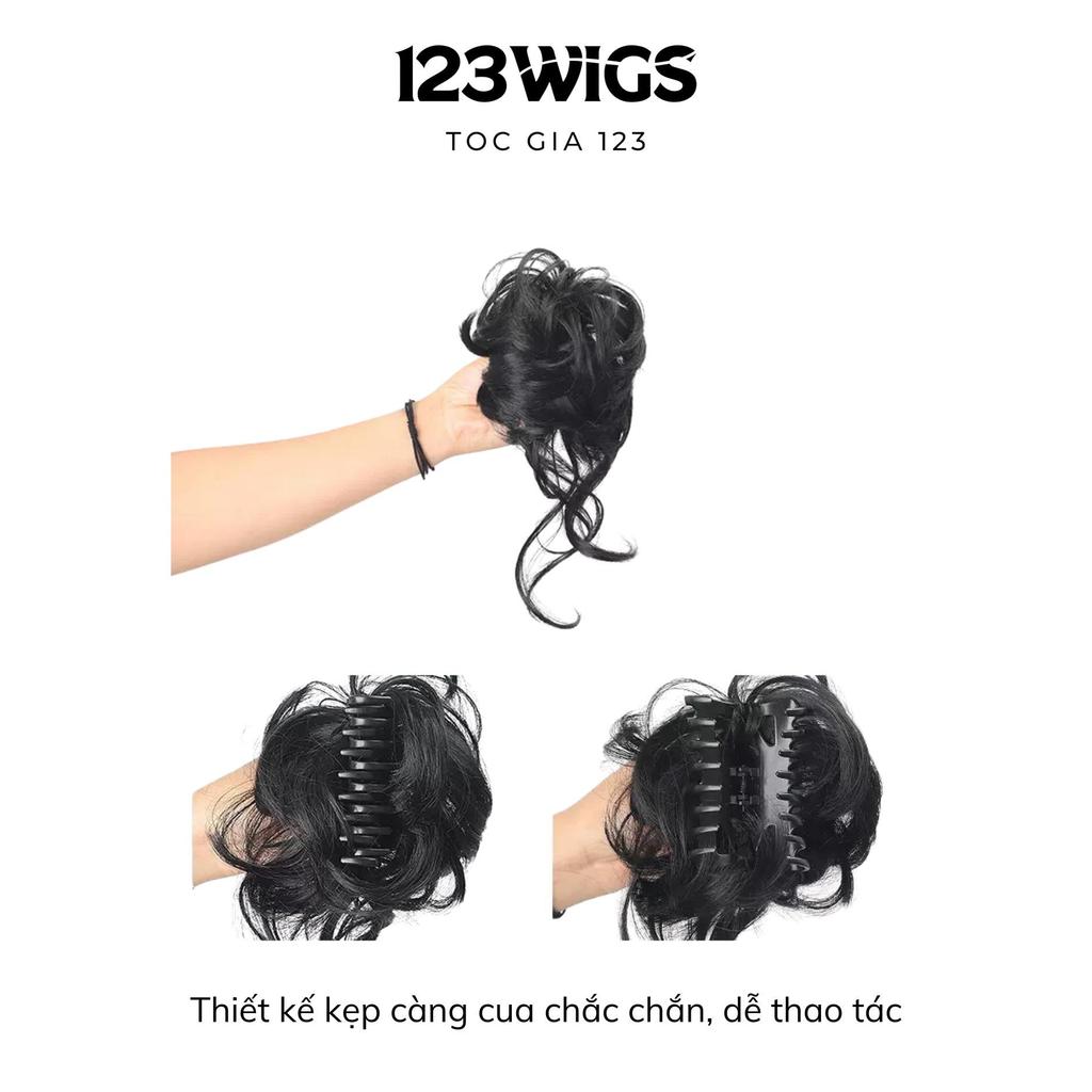 123WIGS - วิกผมซาลาเปาหยิกแบบคลิป SB1011