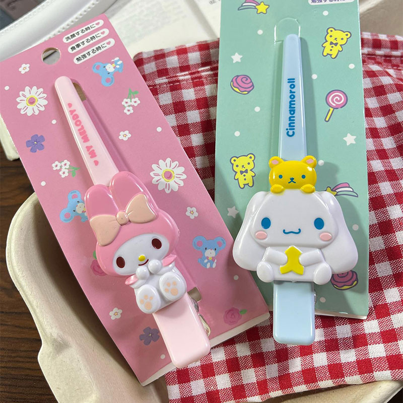 การ์ตูน Sanrio Kitty Cat /Kuromi กิ๊บติดผมปากเป็ดขนาดใหญ่สําหรับผู้หญิง 2024 เครื่องประดับผมหน้าม้าด้านข้างใหม่ - รูปที่ 2