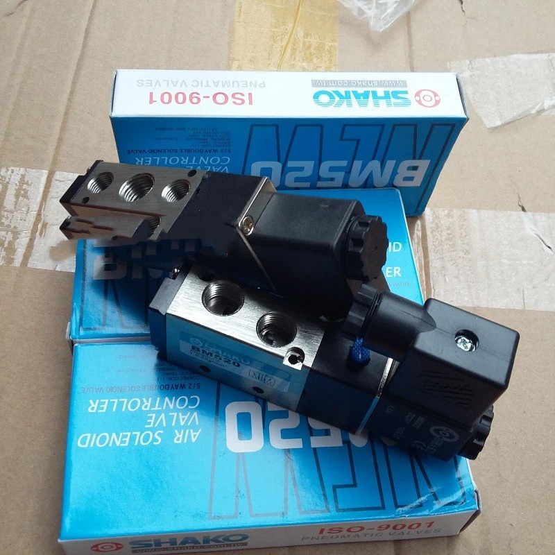 SHAKO Solenoid Valve BM520 BM520S BM520-02S Two-Position Five-Way Electronic Valve Reversing Valve พร้อมสต็อก