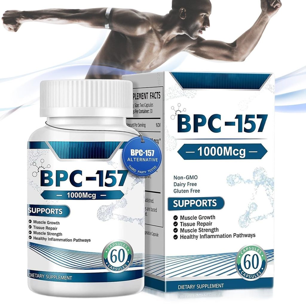 BPC-157 Pro, BPC 157 Peptide Capsules สารประกอบป้องกันใหม่ 60 แคปซูลเสริมพลังงาน