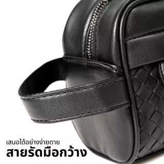 กระเป๋าถือสำหรับผู้ชายธุรกิจกระเป๋าถือหนังเทียมความจุสูงถุงเก็บสัมภาระอเนกประสงค์