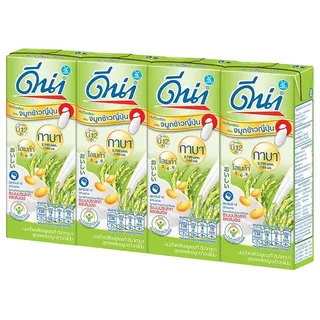 ดีน่านมถั่วเหลืองยูเอชทีจมูกข้าวญี่ปุ่น 180มล. แพค 4 DNA UHT Soy Milk Bio Gaba 180ml. Pack 4 [บาร์โค้ด 8853002301864]