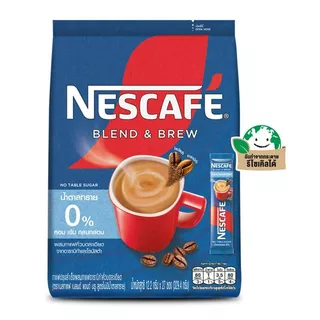เนสกาแฟเบลนด์แอนด์บรูกาแฟปรุงสำเร็จชนิดผงไม่มีน้ำตาล 12.2ก แพค 27ซอง Nescafe No Table Sugar12.2gX27 [8850125091665 ]