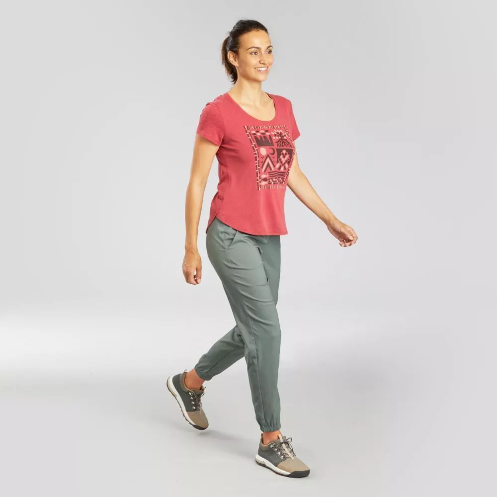 Decathlon กางเกงเดินป่าผู้หญิง รุ่น NH100 สีเทา thumbnail 8