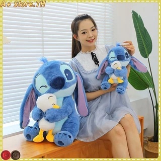 Stitch Hug Duck Doll ตุ๊กตาเด็ก Stitch Plush Toy Ragdoll ของขวัญวันเกิดวันวาเลนไทน์ 25cm