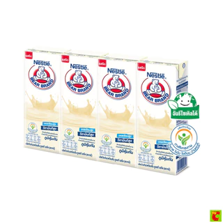 ตราหมี ผลิตภัณฑ์นม ยูเอชที รสจืด 165 มล. x 4 ชิ้น