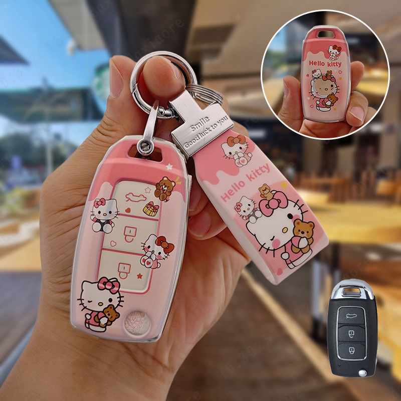 TPU ฝาครอบกุญแจรถสําหรับ KD A28 NA28 VVDI พลิกดัดแปลง 3 ปุ่มรีโมทยานยนต์ Key Case ผู้ถือกระเป๋า