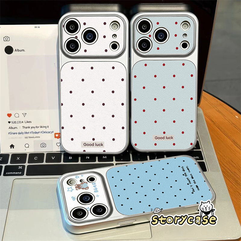 ะสำหรับ IPhone 17 16 13 12 15 11 14 Pro Max 15 Plus 14 16 Plus 15 11 14 Pro เคสโทรศัพท์ลายจุดสีสันสดใสสไตล์เรโทร