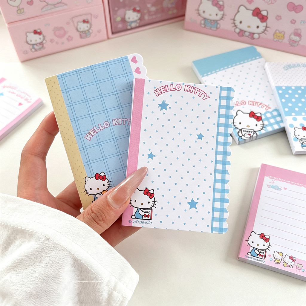 Etsuki ของแท้ Sanrio Joint Notepad HelloKitty Notepad นักเรียนน่ารัก Notepad Memo