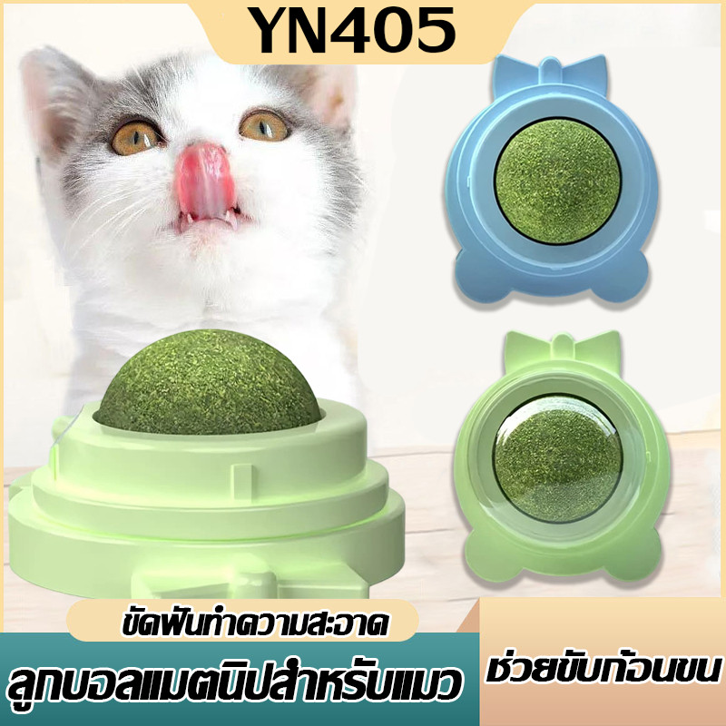 ชิ้นแคทนิปบอล บอลแมวเลีย แคทนิปแมวเลีย ขนมแมวเลีย ของเล่นแมวเลีย ความปลอดภัย ลูกบอลแคทนิปแขวนบนผนัง