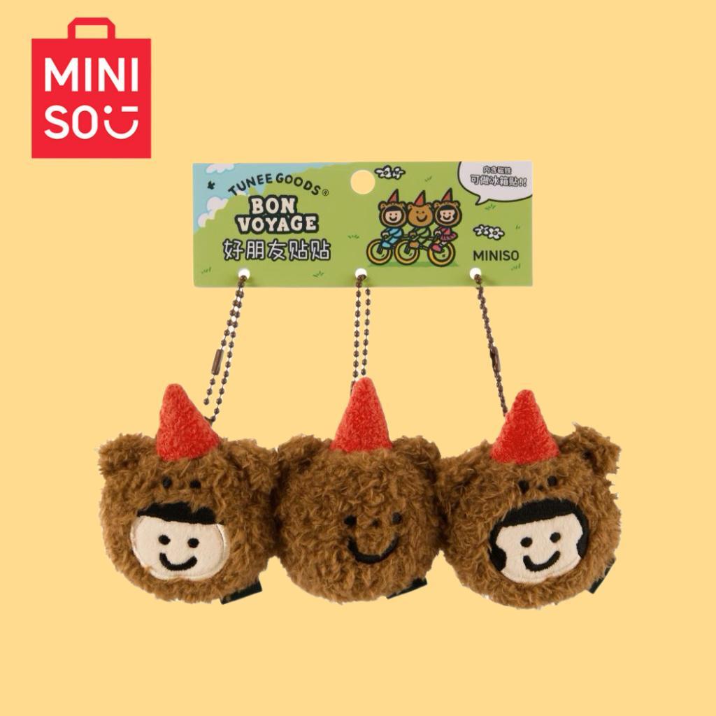 MINISO MINISO สินค้าพรีเมี่ยม TUNEEGOODS สติ๊กเกอร์เพื่อนที่ดี จี้ตุ๊กตา แม่เหล็ก หัวหมี เครื่องประด