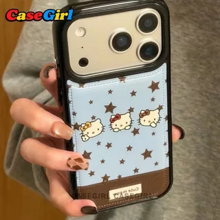 เคสไอโฟน iPhone 17 16 14 11 13 15 12 Pro Max XS XR X Max 14 16 Plus ลายHello Kitty สวยปัง ป้องกันเต็มรูปแบบ