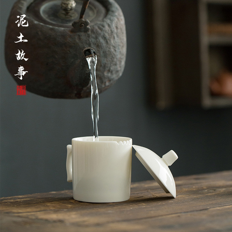 La Lard White Tea Set Standard QS Tea Judging Cup Bowl Comment Tea Cup Ceramic Tea Set Oolong Tea Ro