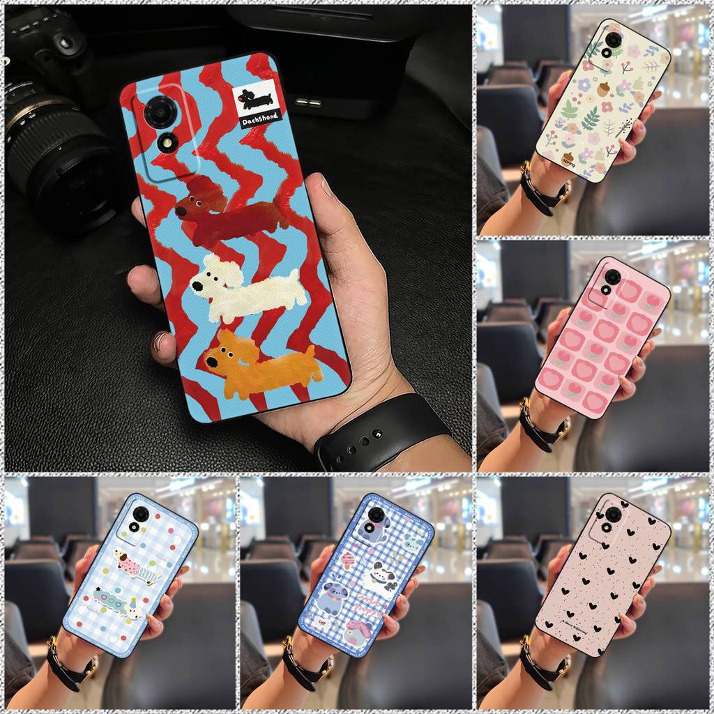 TCL นุ่มกรณีการ์ตูนเคสโทรศัพท์สําหรับTCL 501/T433D TPUกระเป๋าโทรศัพท์ปกหลังทนทานสกปรกทนแฟชั่นน่ารักอ
