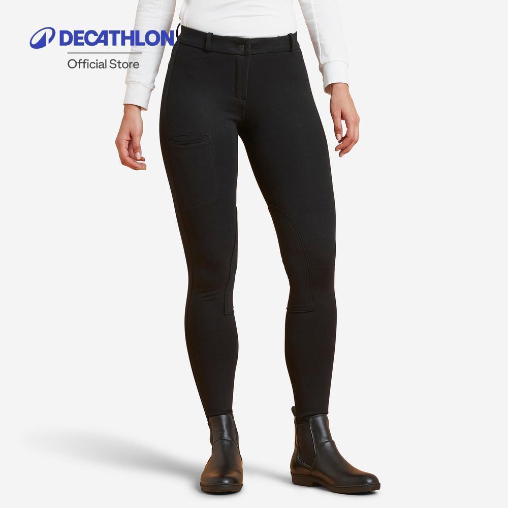 Decathlon Women'S Horse Riding Jodhpurs 100 กางเกงขี่ม้าสำหรับผู้หญิง รุ่น 100 - Black