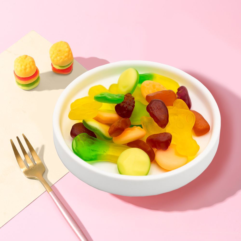 Yoka 5+2 แพ็คเกจ Gummy Fruit Candy Gummy 8090 วัยเด็ก Nostalgic Snacks Leisure ในวัยเด็ก Gummy 7.9