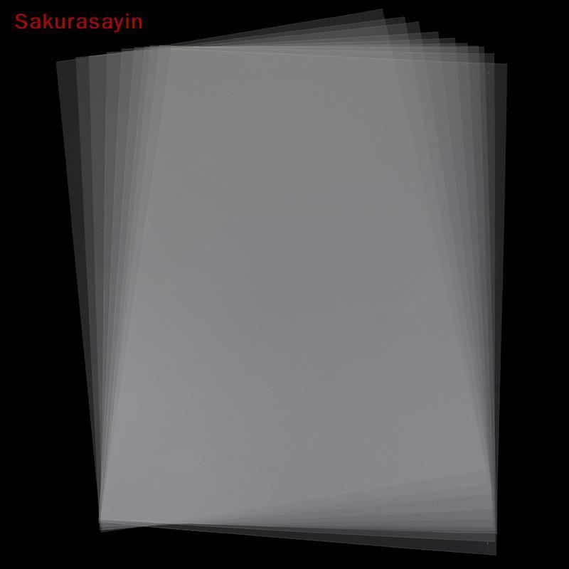 {Sakurasayin} 10 ชิ้น A4 Inkjet Laser Printing Transparency Film กระดาษถ่ายภาพ PCB Stencils ใหม่