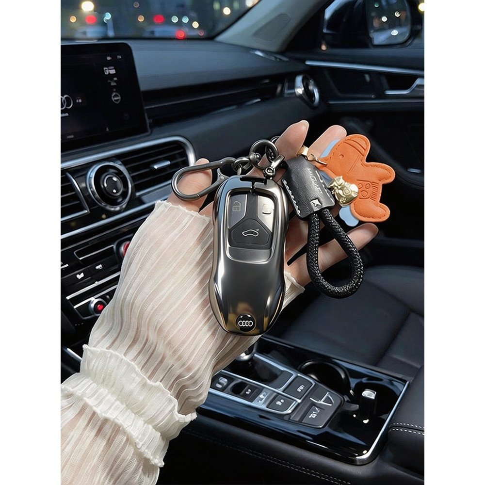 เหมาะสําหรับ 2026 Audi q5l ฝาครอบกุญแจ 18 ~ 25 รูปแบบ Q5 พรีเมี่ยม 45 หรูหรา Xinzhi Hybrid แบบไดนามิ
