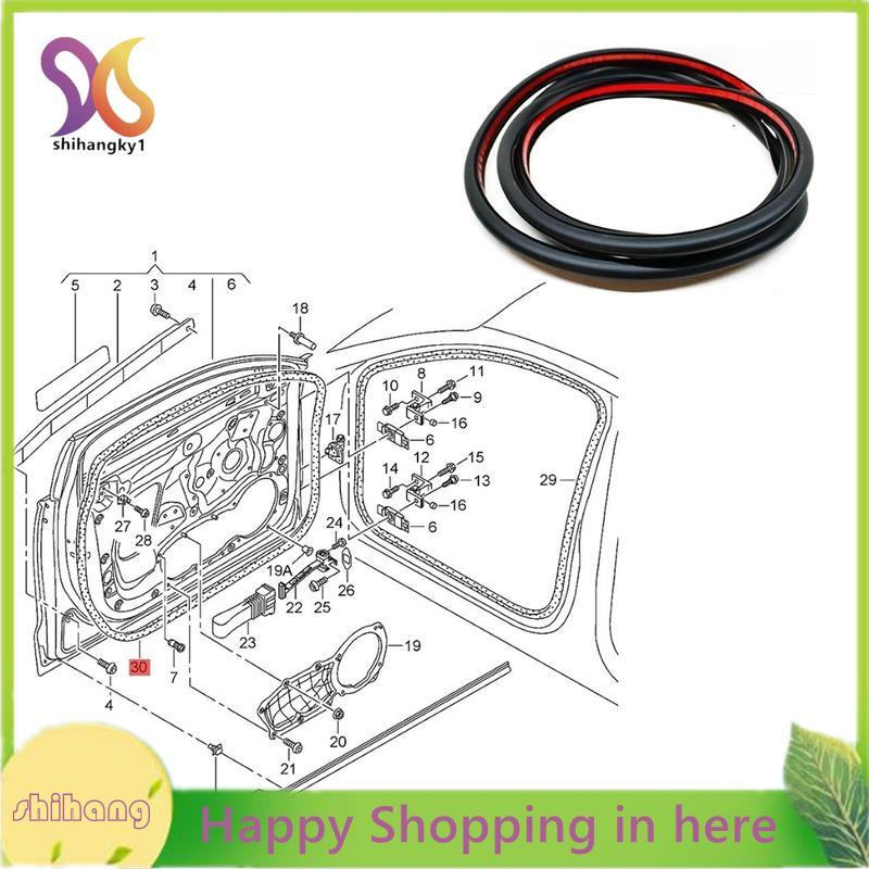 4G0837911แถบซีลด้านนอกประตูด้านหน้าสําหรับ A6 C7 S6 RS6 4G 1.8L 2.0L 2.8L 3.0L 4.0L V6 V8 2012-2018