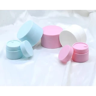 กระปุกครีม2ชั้นสีพาสเทล พร้อมส่ง