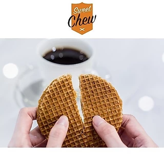 สวีทชิว สโตรปวาฟเฟิลไส้คาราเมล 40 กรัม - Stroopwafel Dutch Caramel Waffle Sweet Chew 40g