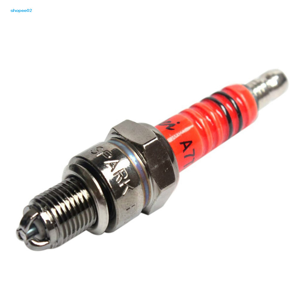 FgDijon 1 PC Spark Plug A7TC A7TJC 3 Electrode GY6 50cc-125cc Moped สกู๊ตเตอร์ ATV Quads