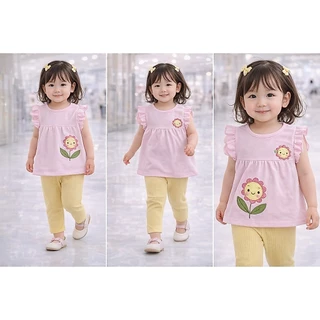 New in little me เสื้อผ้าเด็กผู้หญิง สุดคิ้ว ชุดเซตน่ารัก 1-5ขวบ