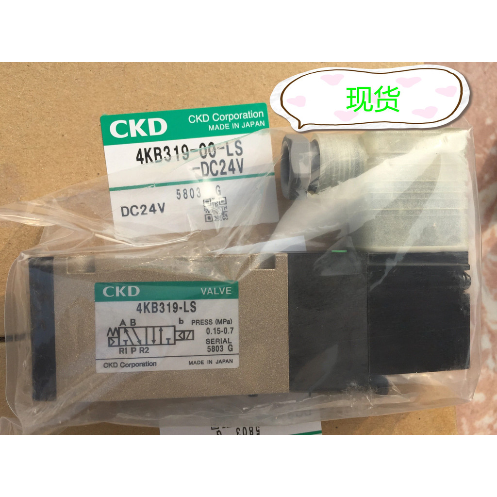 Xikaili CKD โซลินอยด์วาล์ว 4KB319-00-LS-DC24V AC220V AC110V, 4KB319-LS