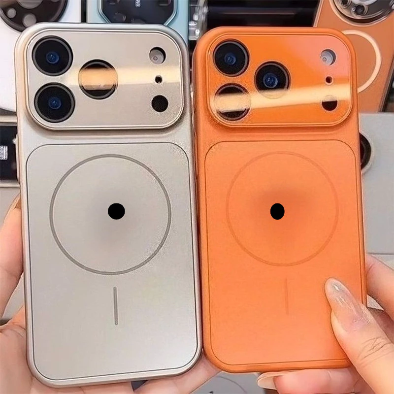 เคสแม่เหล็ก PC Frosted สำหรับ iPhone 17 16 15 14 13 12 11 Pro Max Plus