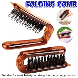 หวีพับ แบบพกพาเดินทาง ใช้ได้ทั้ง ผมตรง ผมหยิก หวีอเนกประสงค์ หวีขนาดเล็ก Folding comb